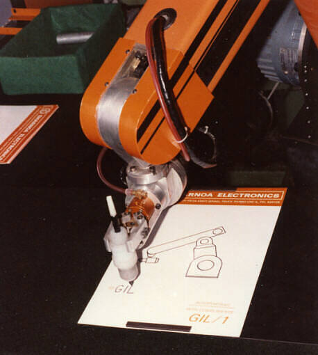 Robot display, technology show in 1984